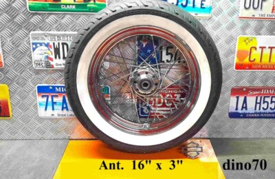VENDO 110 € 299 Harley cerchio ruota ant. raggi 16″ x 3″ cromo originale Heritage Softail - Mercatino annunci usato Harley