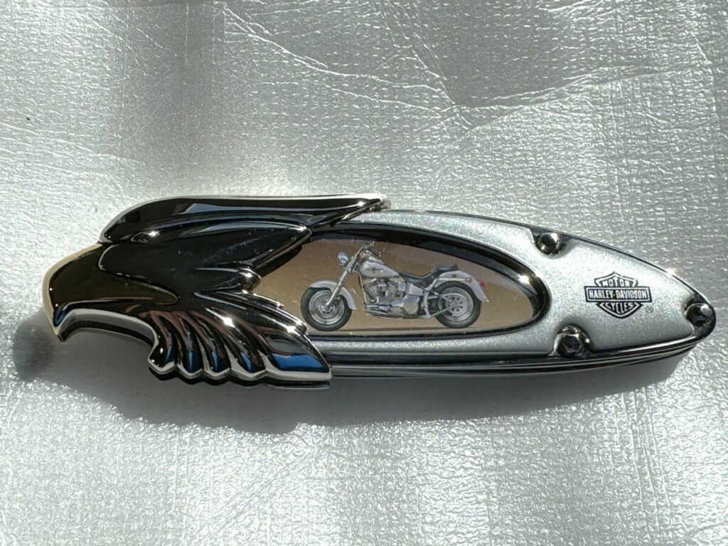 Annunci usato Harley Davidson: VENDO COLTELLO HARLEY DAVIDSON FAT BOY 1990 “TESTE GIALLE” GREY GHOST VINTAGE - Mercatino Harley